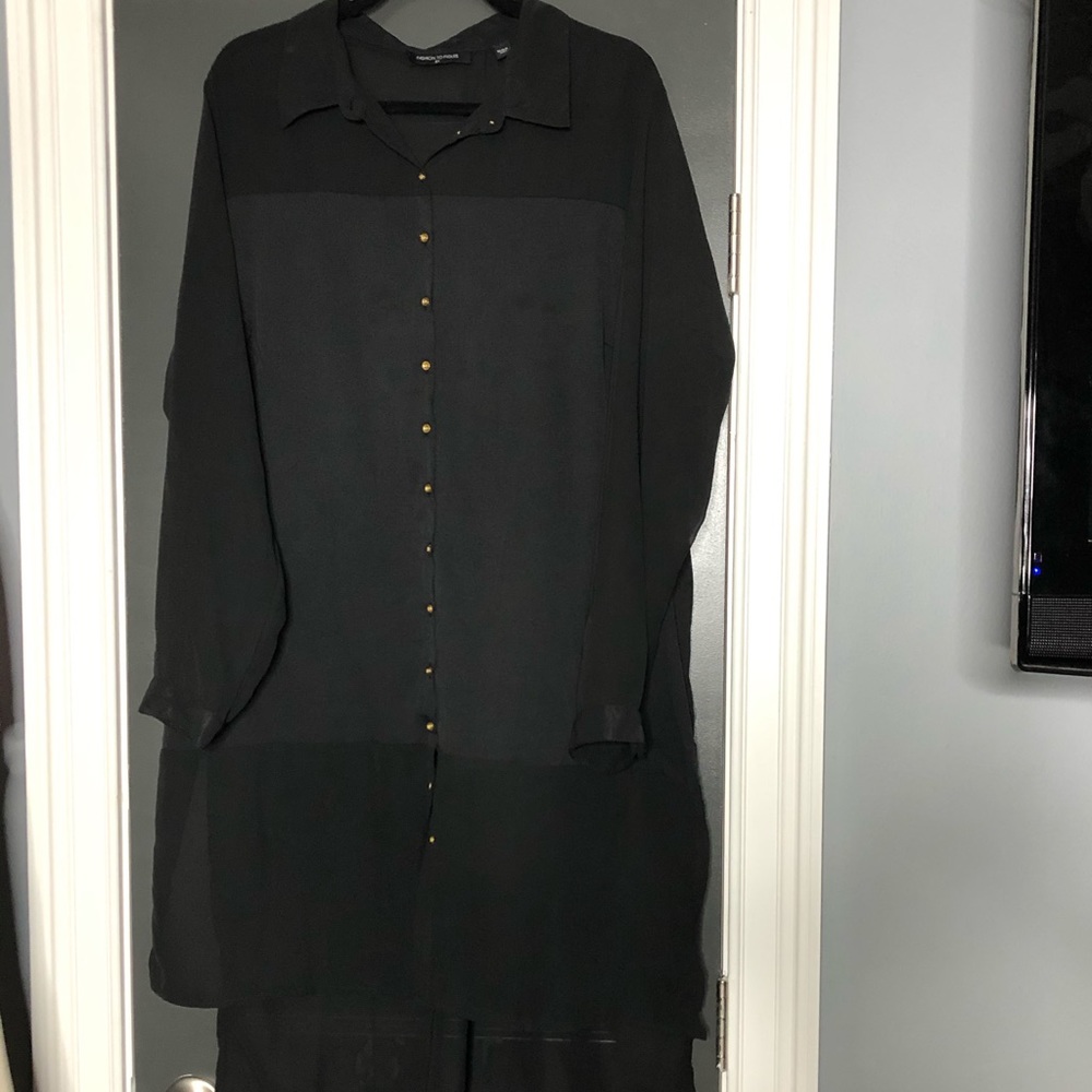 Fashion To Figure Sheer Tunic